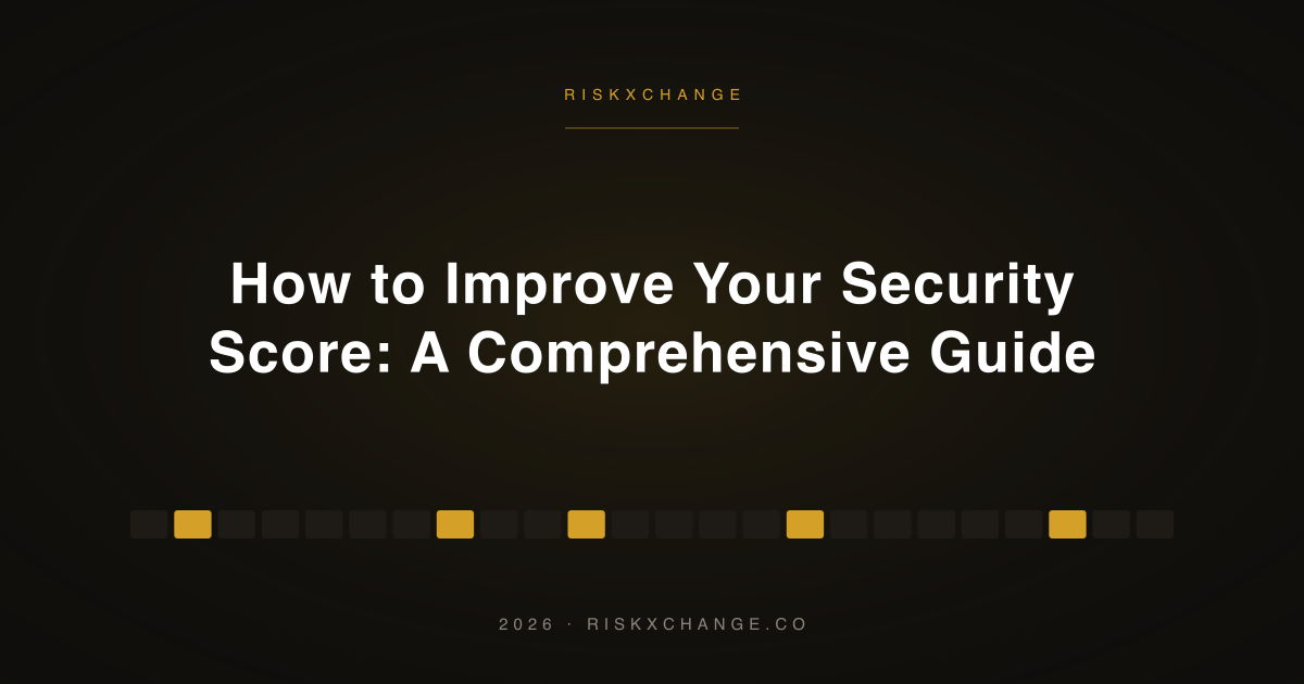 How to Improve Your Security Score: A Comprehensive Guide
