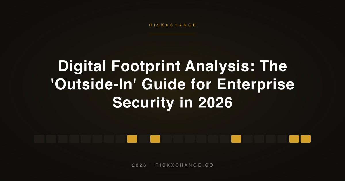 Digital Footprint Analysis: The 'Outside-In' Guide for Enterprise Security in 2026