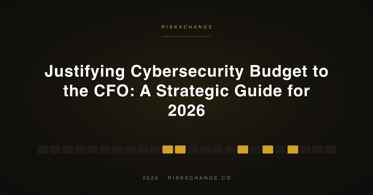 Justifying Cybersecurity Budget to the CFO: A Strategic Guide for 2026