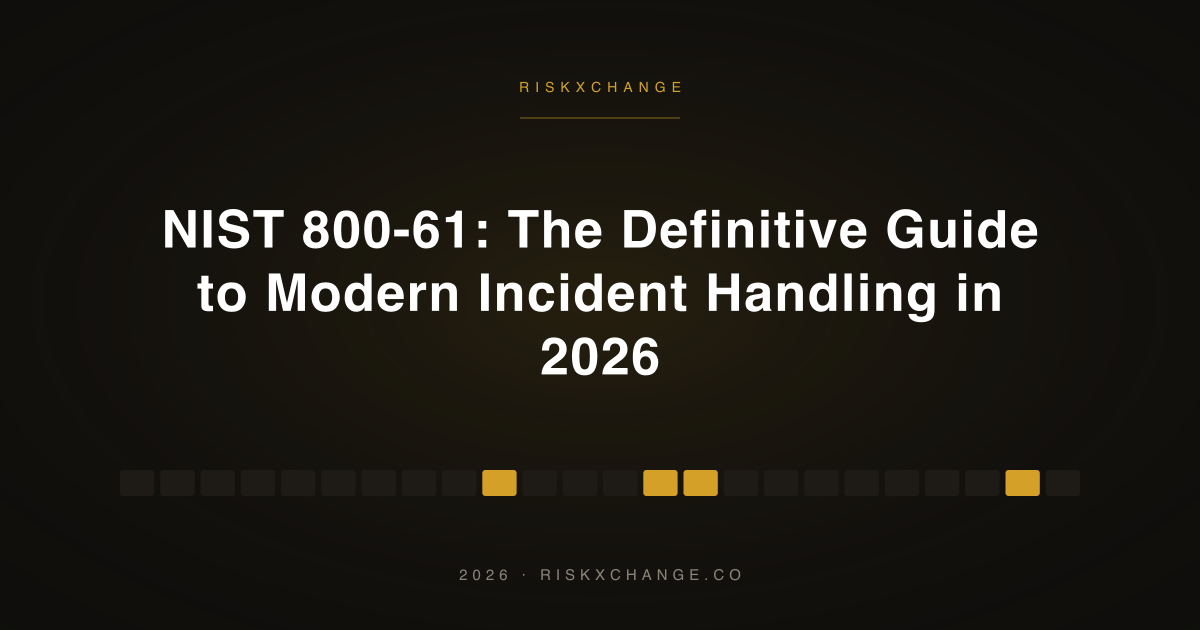 NIST 800-61: The Definitive Guide to Modern Incident Handling in 2026