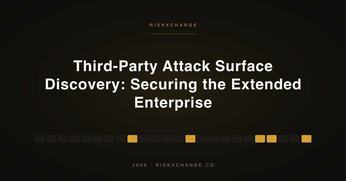 Third-Party Attack Surface Discovery: Securing the Extended Enterprise