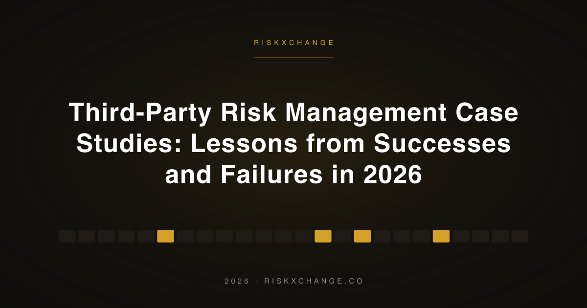 Third-Party Risk Management Case Studies: Lessons from Successes and Failures in 2026